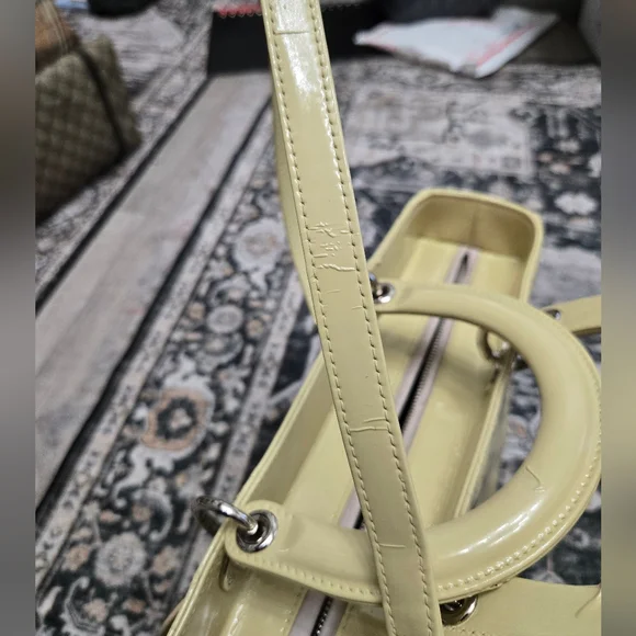 Christian Dior Lady Dior Bag Cannage Quilt Patent Large - Picture 16 of 16